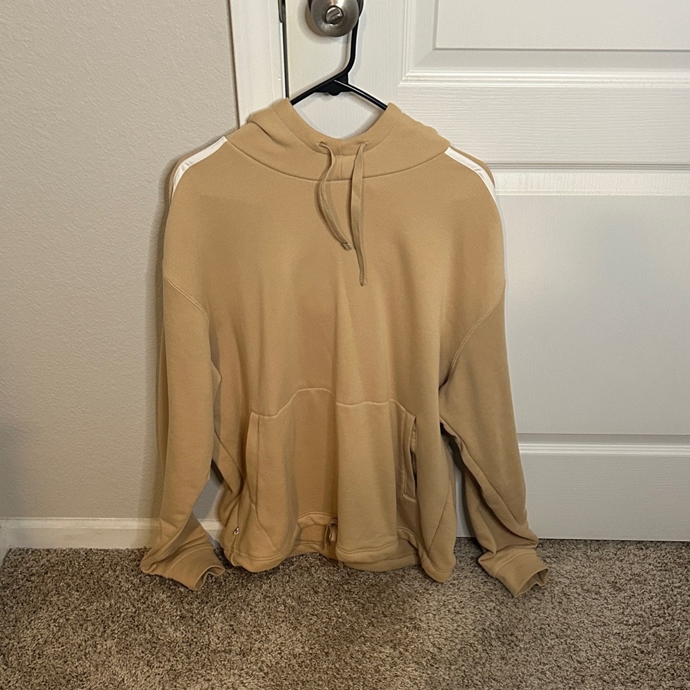 Adidas Parley Tan Hoodie with Drawstring